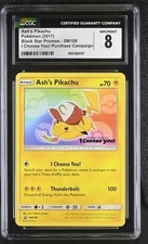 CGC 8 ASH'S PIKACHU SM108 BLACK STAR PROMO I CHOOSE YOU POKEMON NM/ MINT