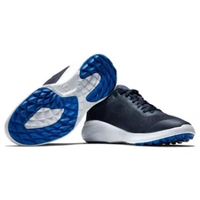FootJoy FJ Mens Flex Spikeless Golf Shoes Size 11.5 Navy/White 56140 NEW IN BOX