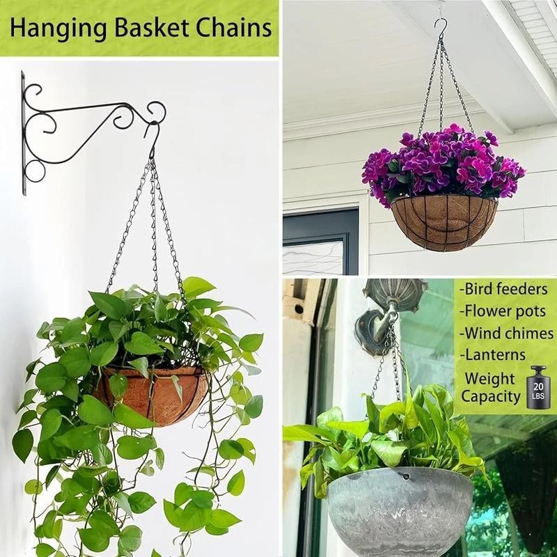 Stained Glass Window Hanging Chain Kit Picture Hanging Chians 9 Chains & 8 Hooks Foto 2 de 4