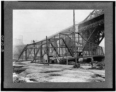 15. Copy of a the bridge taken in 1918. The Detroit Superior High Level Bridge