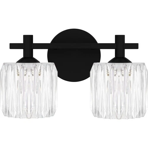 Matte Black LED Bathroom Vanity Light from the Spade Collection - Picture 2 of 5