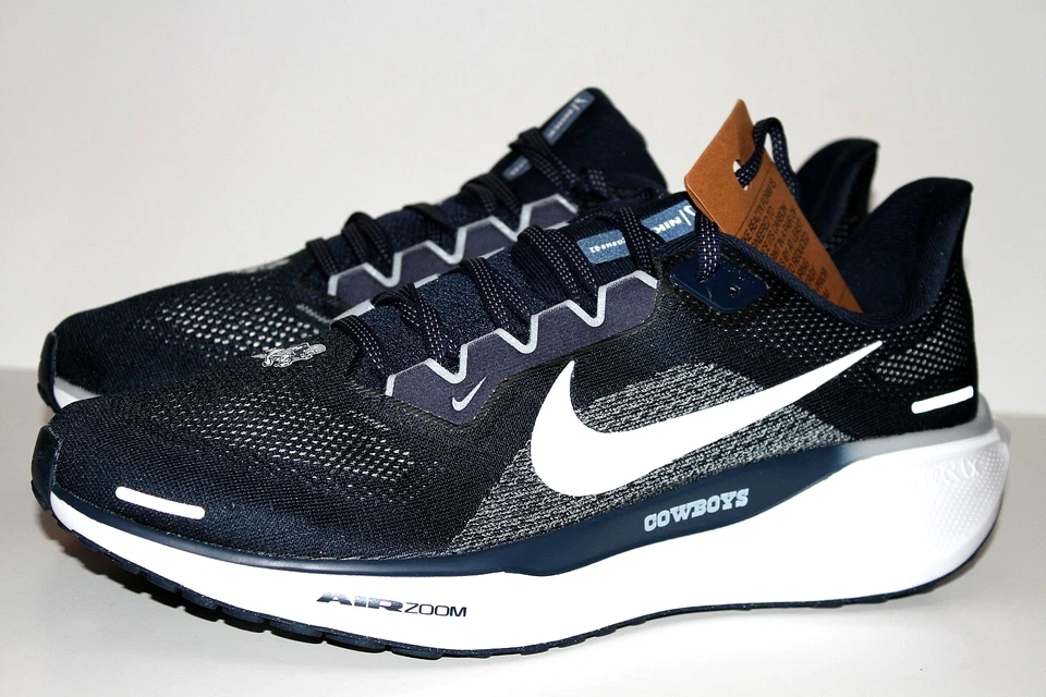 NUEVO Nike Air Zoom Pegasus 41 DALLAS COWBOYS Azul Marino Zapatos para Correr para Hombres FZ5081-400 Foto 2 de 4