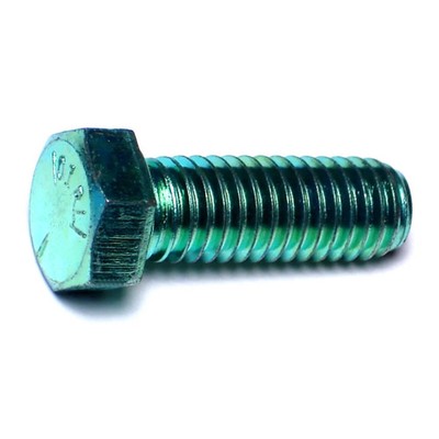 7/16''-14 x 1-1/4'' Green Rinsed Zinc Grade 5 Hex Cap Screws (152 pcs.)