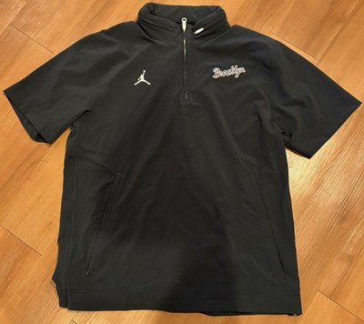 Brooklyn Cyclones Nike Jordan Lightweight Pullover Hoodie Mens L Black 1/4 Zip