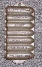 1960s Griswold No 262 Cast Iron Crispy Corn or Wheat Stick Pan Erie, PA 625