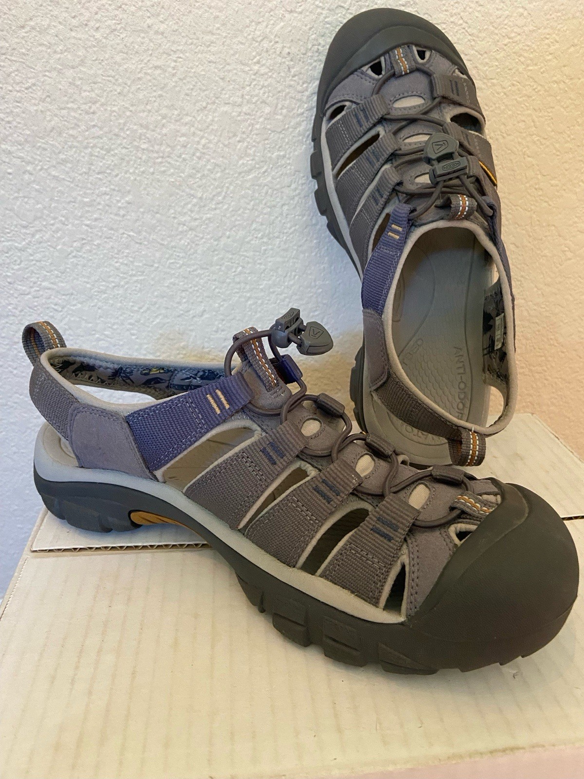 Keen Newport H2 sandali da trekking uomo taglia 10 5 grigio blu impermeabili