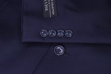 NWT Jos A Bank Big Mens Navy Blue Blazer Slim Fit Sport Coat Size 46-L Dual Vent