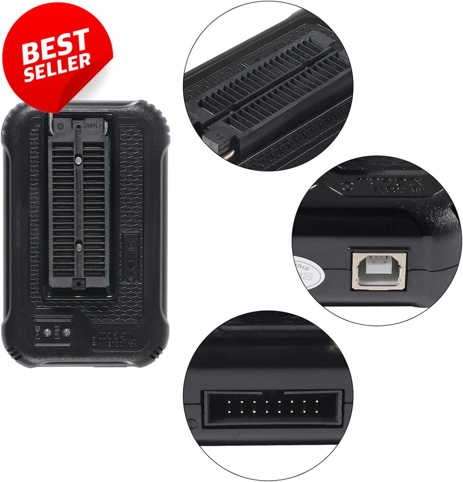 T48 TL866-3G Programmer for EPROM MCU SPI NOR NAND Flash EMMC IC Tester US - Photo 4/4