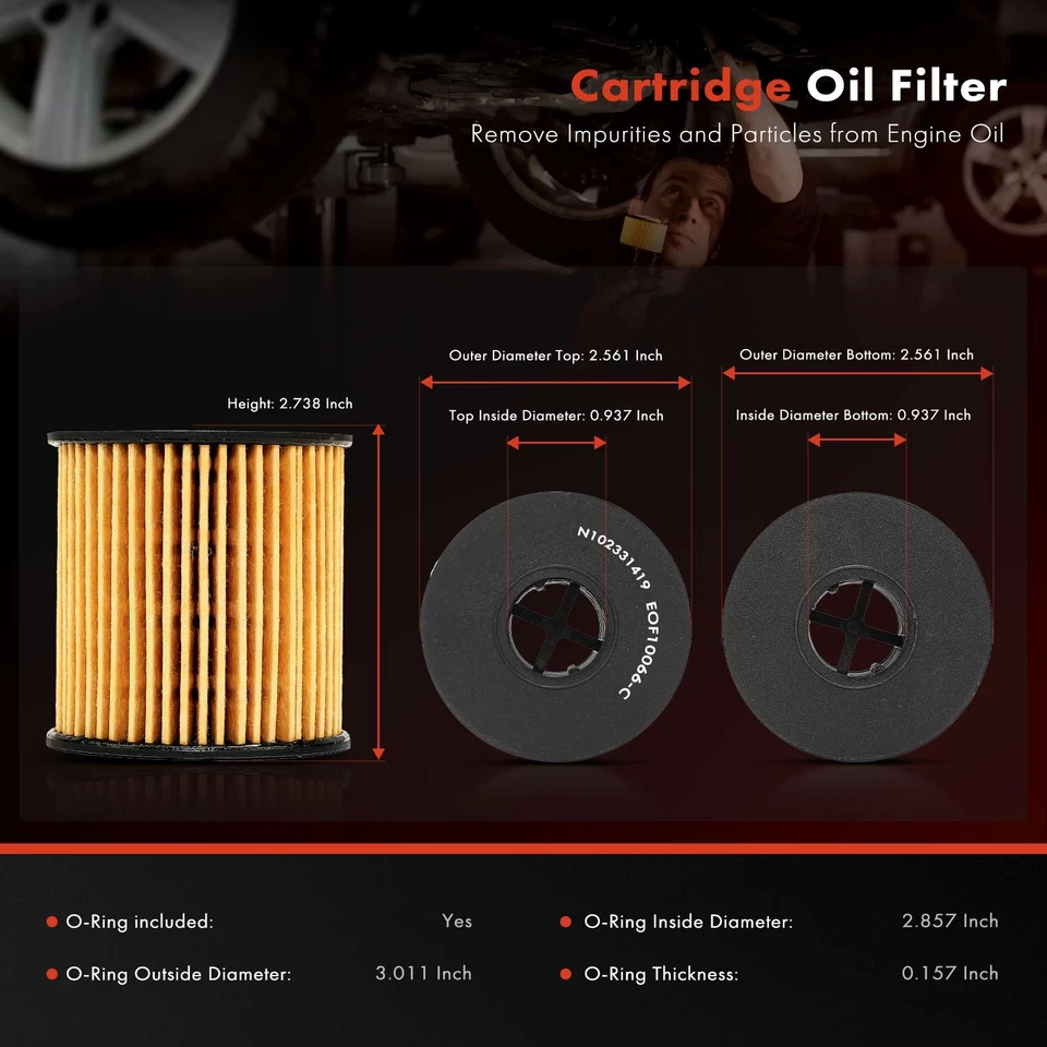 12x Filtro de aceite de motor para Metropolitan Serie B Mini Cooper Cooper Paceman 10K Foto 2 de 4