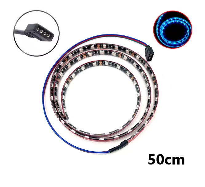 12V 4Pin RGB LED Strip Light for PC Computer Case Mainboard RGB Header 0.3-1m - Picture 5 of 6