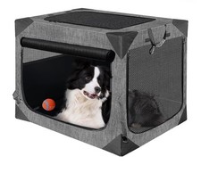 Dog Crate, Collapsible Soft Travel Crate for Large Dogs , Indoo