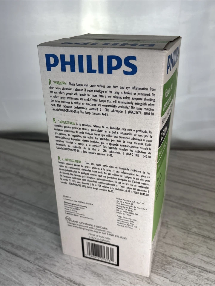 PHILIPS MERCURY VAPOR CLEAR BULB FOR PHILIPS 250 Watt Mogul Base - Image 3 of 3
