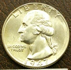 US 1947 Washington Quarter **