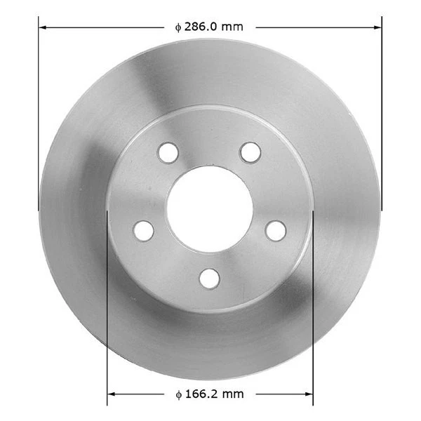 For Ford Explorer 95-01 Bendix Global Premium Plain Vented Front Brake Rotor Foto 3 de 4