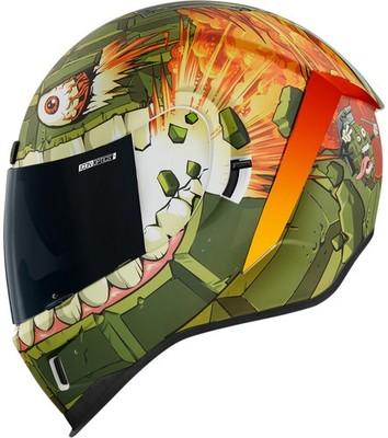 Icon Airform Grenadier Motorcycle Helmet Green XS