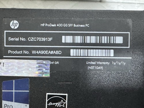 HP ProDesk 400 G3 SFF i5-6100 8 GB Ramspeicher ohne Festplatte gebraucht PC - Bild 3 von 3