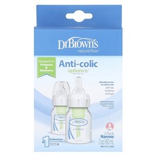 Natural Flow , Anti-colic Option Baby Bottle, P/0 Months , 2 Pack, 2 oz 60