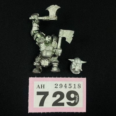 BLACK Orc Mit 2 Hand Waffen Warhammer Fantasy Die Alten Welt Orks 6. Ed WFB