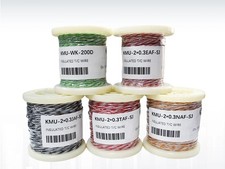 Thermocouple Wire K Type Twisted Pair Extension Cable Fiberglass 5-100M HighTemp