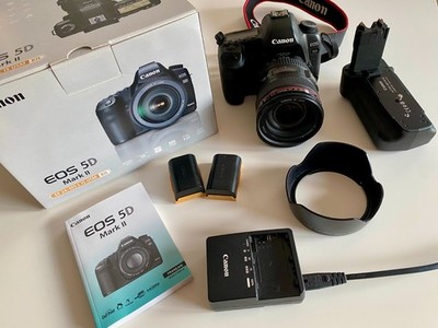 Canon EOS 5D Mark II | wenige Auslösungen | EF 24-105 L IS | Zubehörpaket | OVP