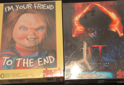 Aquarius Chucky & IT Chapter Two 500 Piece Movie & TV Jigsaw Puzzles Set