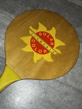 Vintage Wooden Paddles- Beach Paddle Ball Set Of 2 Solar Color Yellow/Red