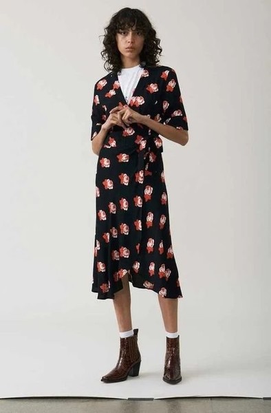 Women Ganni Dress Black 36