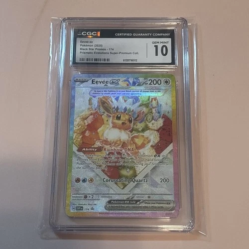 Pokémon Eevee ex CGC 10 Black Star Promo 174 Scarlet & Violet Holo EX Card
