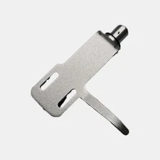 SH-4 Style Silver Headshell w/Universal Mount, Ergonomic Finger Lift.  