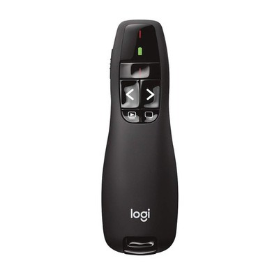 Logitech Wireless Presenter R400, USB-A PowerPoint Clicker with Laser Pointer,