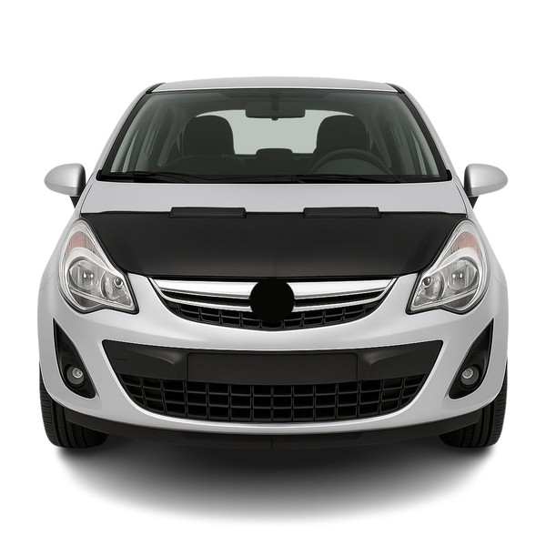 Haubenbra Steinschlagschutz Bonnet Bra FüR Opel Corsa D 2006-2014 Schwarz Halb-image
