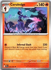 Ceruledge 020/094 Uncommon Phantasmal Flames Pokemon NM