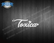 Toxica Heart Butterfly Vinyl Decal Sticker