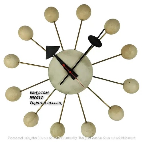 George Nelson Vintage Home Decor Howard Miller Iconic Clock by Replica