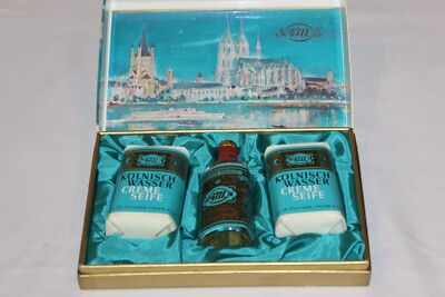 Echt Kölnisch Wasser 4711 Geschenkset mit Eau de Cologne und zwei Seifen