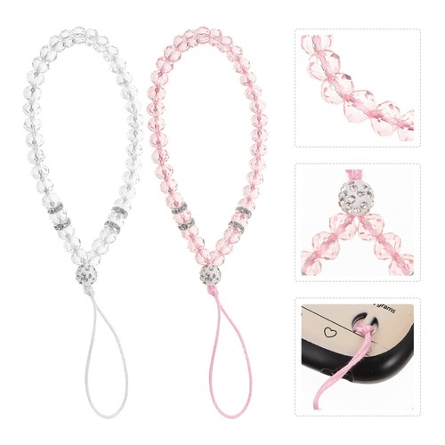 2 Pcs Mobile Phone Lanyard Miss Decorative Wristlet Strap Cellphone - 第 9/12 張圖片