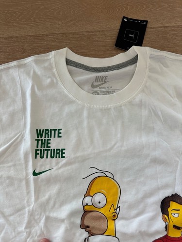Nike VINTAGE WRITE THE FUTURE Cristiano Ronaldo CR7 Simpson T-Shirt Men sz XL - 第 2/8 張圖片