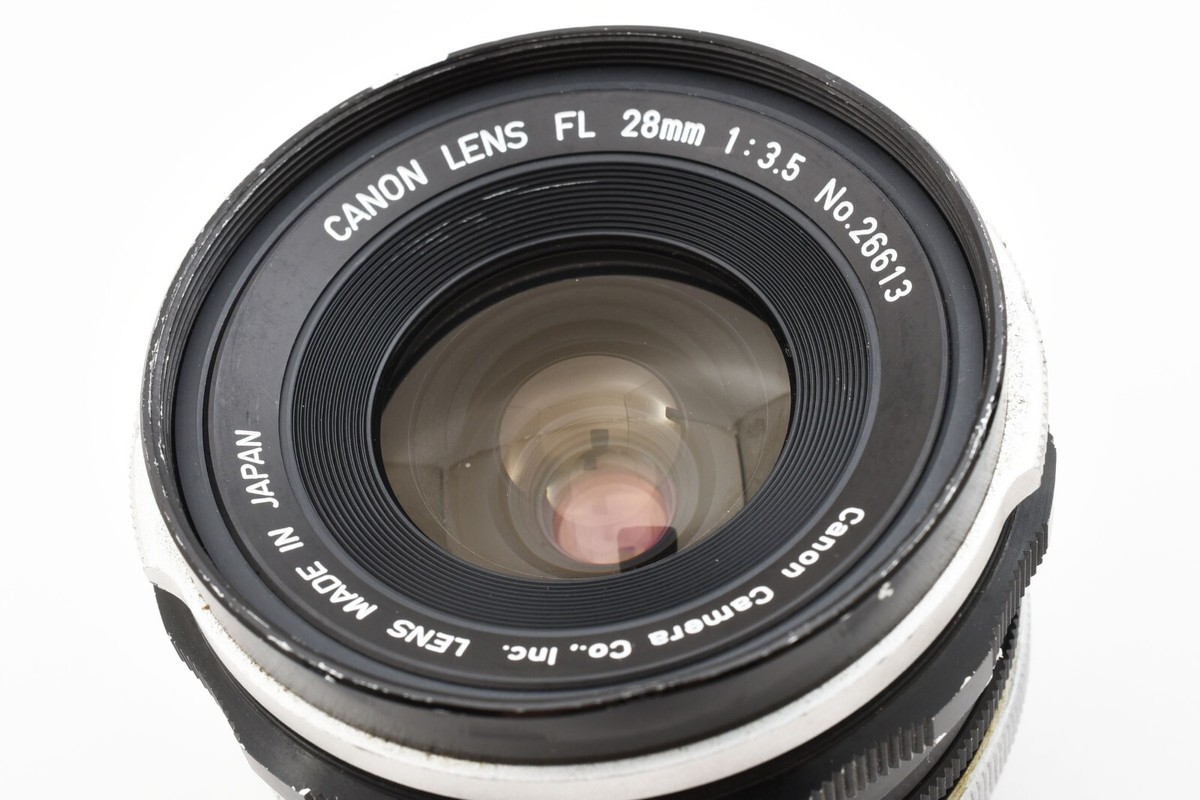 CANON FL 28 1:3.5広角レンズ Data sheet: Canon FL 28 mm f/3.5 – JAPB