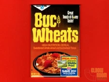 General Mills Buc Wheats vintage cereal box art 2x3" fridge/locker magnet