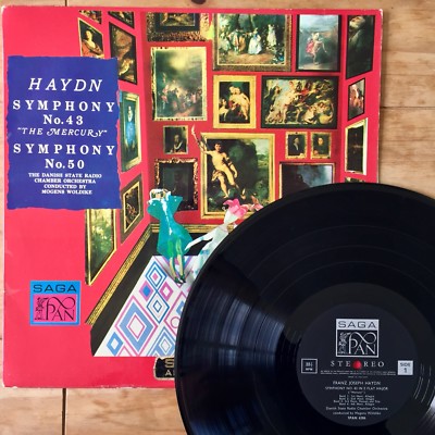 Haydn Symphony 43 & 50 ~ Mogens Woldike (Saga Pan Span 6206) Ex/Ex Rare Vinyl