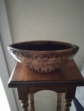 Cache pot  céramique oval marron et couleur grès pour plantes grasses ou autres