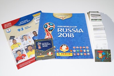 PANINI Russia 2018 World Cup 18 - Komplettset 691 + Album + Update + McD Deutsch