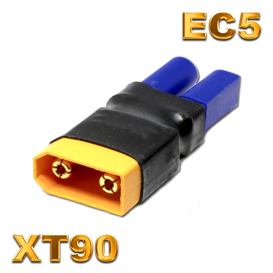 4 adaptadores EC5 hembra a XT90 macho enchufe de oro hembra Lipo batería RC 90A - Imagen 2 de 4
