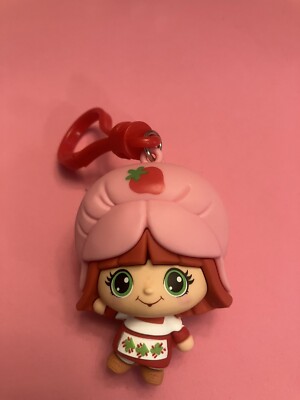 Strawberry Shortcake Mini Doll Figure Bag Clip Keychain CheeBee TLS