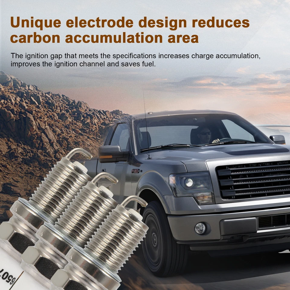 6x bujías de iridio y platino para Jaguar Vanden Plas 3,6 L 1988-1989 Foto 4 de 4