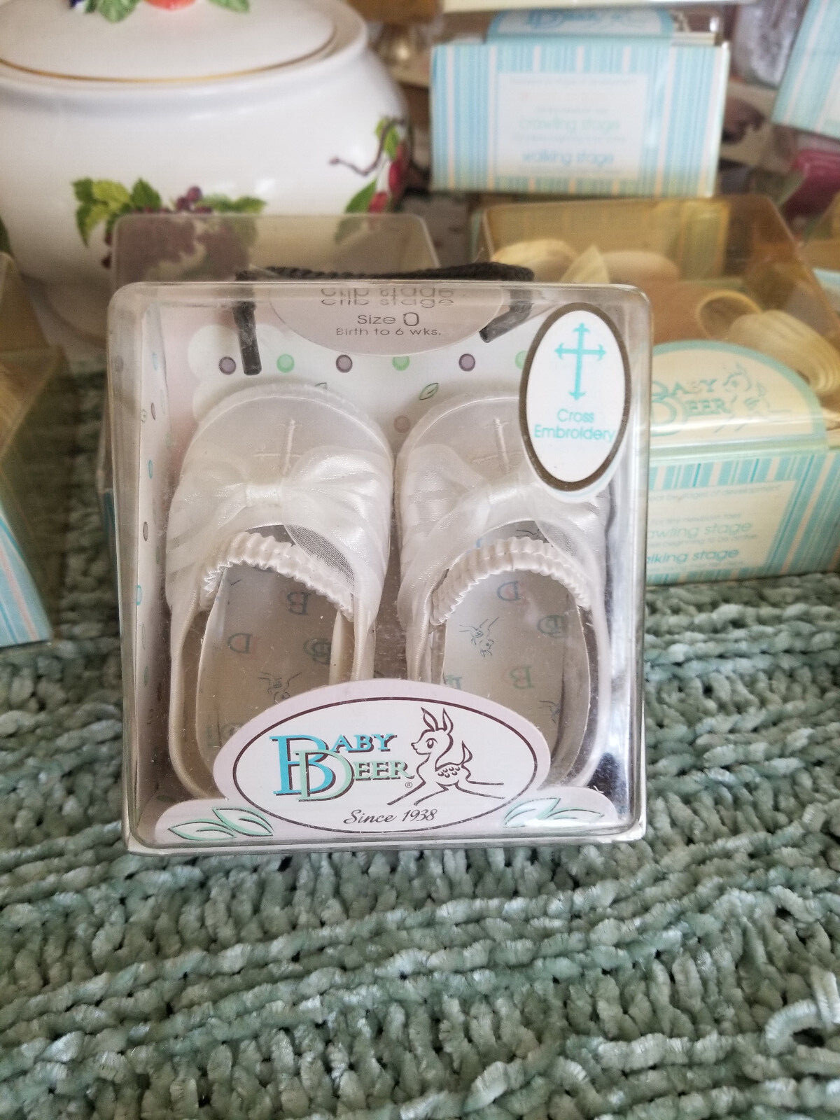 Baby Deer Boys/Girls White Shoes Baby Size 0 Birth - 6 Weeks | eBay