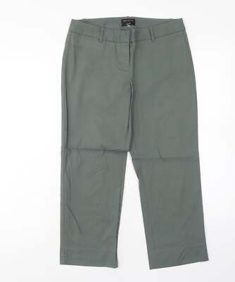 The Limited Damen Hose grün Viskosemischung Größe W30 Haken & Ösen