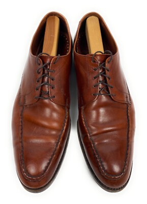 Allen Edmonds Powell Mens Shoes Brown Leather Lace Ups Size  display picture 3