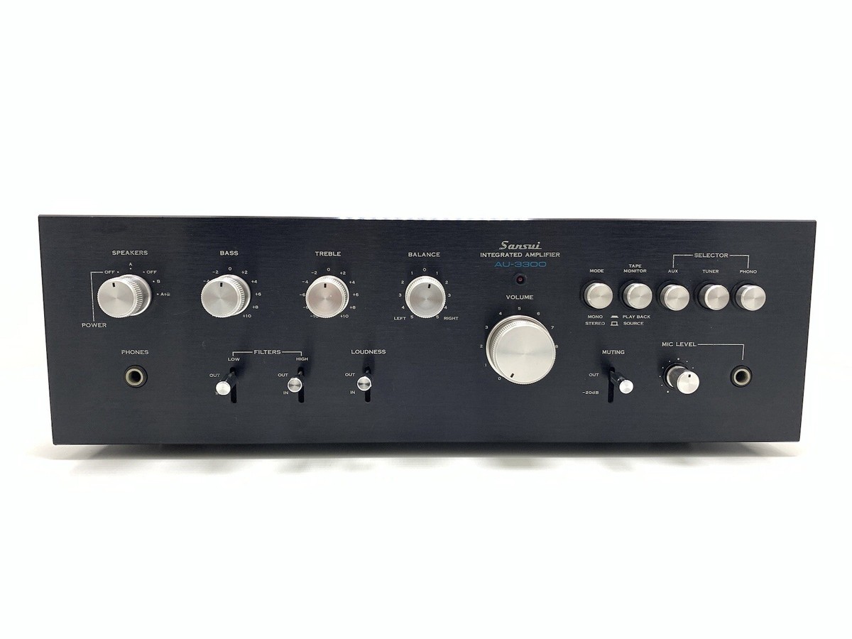 サンスイ SANSUI AU-3300 ジャンク SANSUI AU-3300 Integrated Stereo Amplifier 2x38 WRMS Vintage