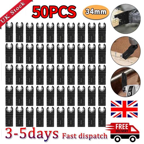 50PCS Oscillating Multi Tool Blade Saw Blades Wood Metal Cutter For